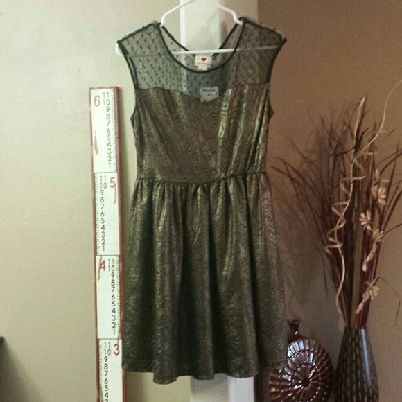 Black and Gold Dress