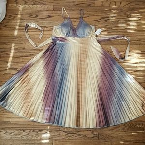 Metallic multicolor dress