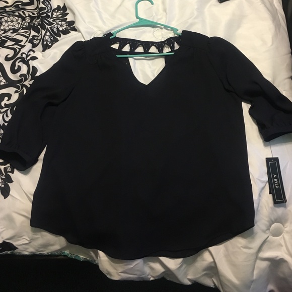 Navy blue blouse