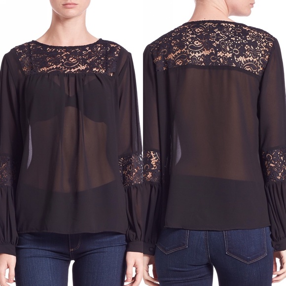 🚫SOLD🚫 NWT FOR LOVE & LEMONS BLOUSE XS - Picture 2 of 3