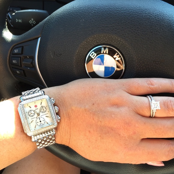 Michele Diamond Deco Chronograph watch