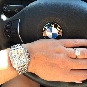 Michele Diamond Deco Chronograph watch