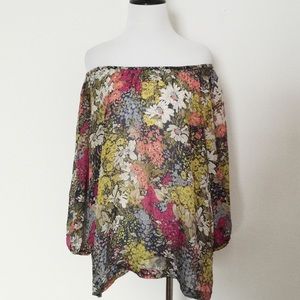 Anthropologie Edme & Esyllte Floral Print Blouse