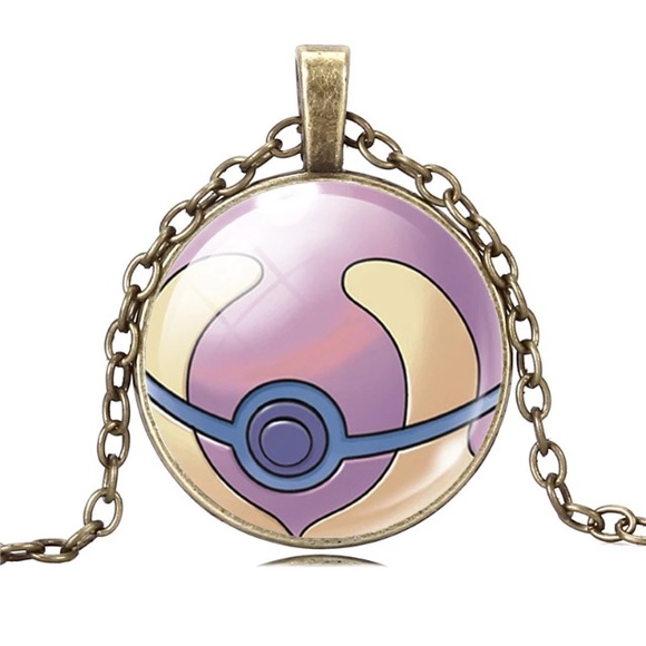 Vintage Pokéball and chain necklace - Picture 3 of 3