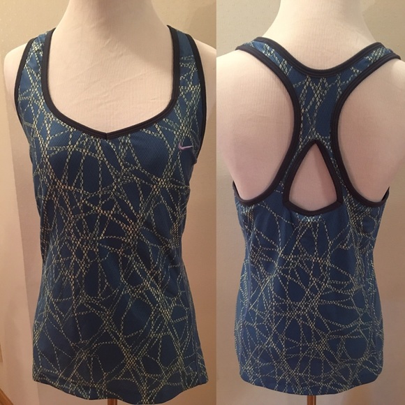 Nike | Blue/Green Dri-Fit Tank, Size XL