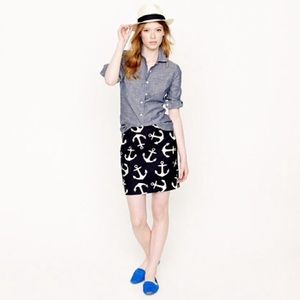 ⚓️J.CREW anchor skirt⚓️