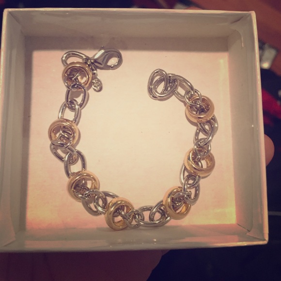 Gold & Silver chain link bracelet