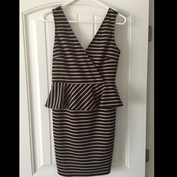 Black & Tan Cocktail Dress