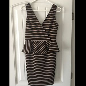 Black & Tan Cocktail Dress