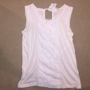 J Crew lace detail tank top