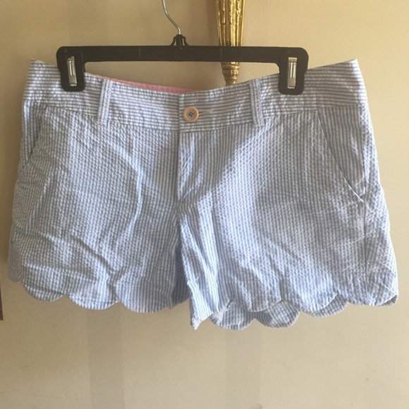 Lilly Pulitzer seersucker buttercup shorts