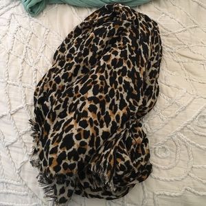 Leopard print J Crew scarf