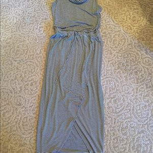 Anthropologie Maxi dress-looks cute with booties