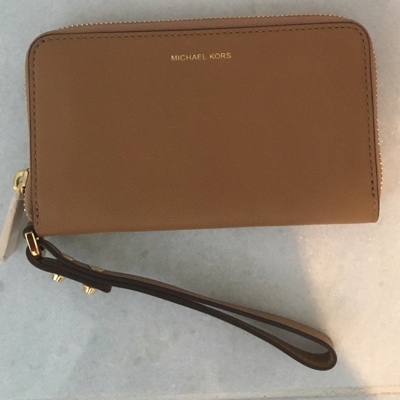 Michael Kors Collection Leather Phone Wristlet - Picture 3 of 3