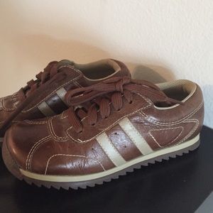 Brown sneakers