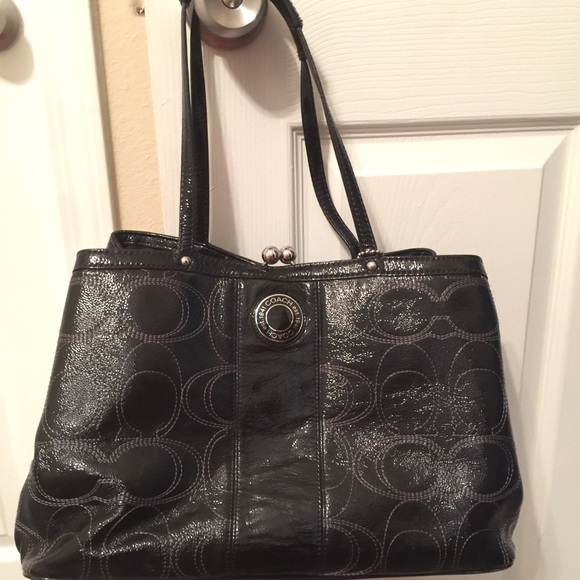 SOLD!!!Black Coach purse - Picture 1 of 4