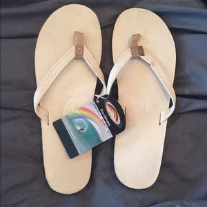 Rainbow Brand Flip-Flops (cream/tan)