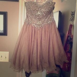 Nude formal dress