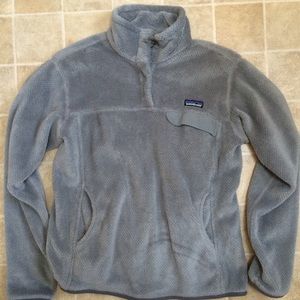 Patagonia grey re-tool sweater
