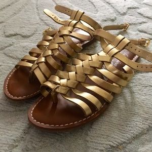 Gold Gladiator Sandals
