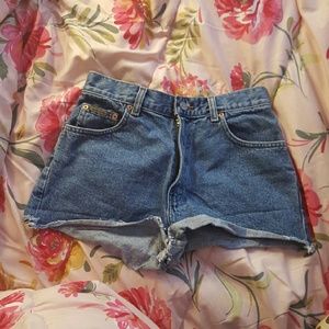 Calvin Klein High Waisted Denim Shorts