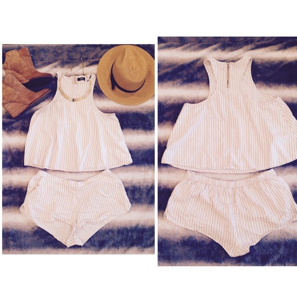 Urban Outfitters Other - Urban outfitters striped top and bottom