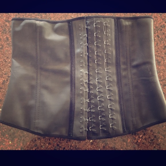 Waist Trainer-Black Leather