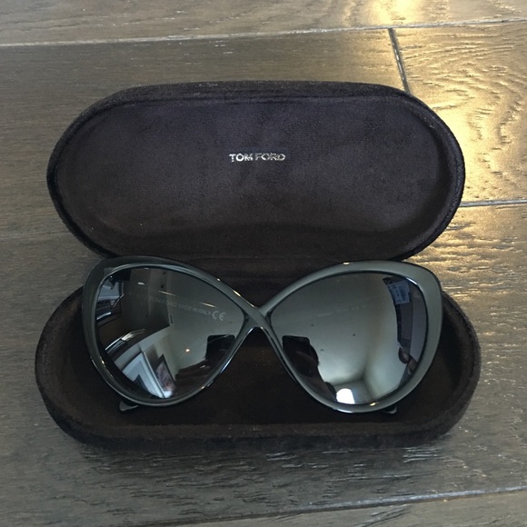 Tom Ford cat eye plastic frame sunglasses. main image 4