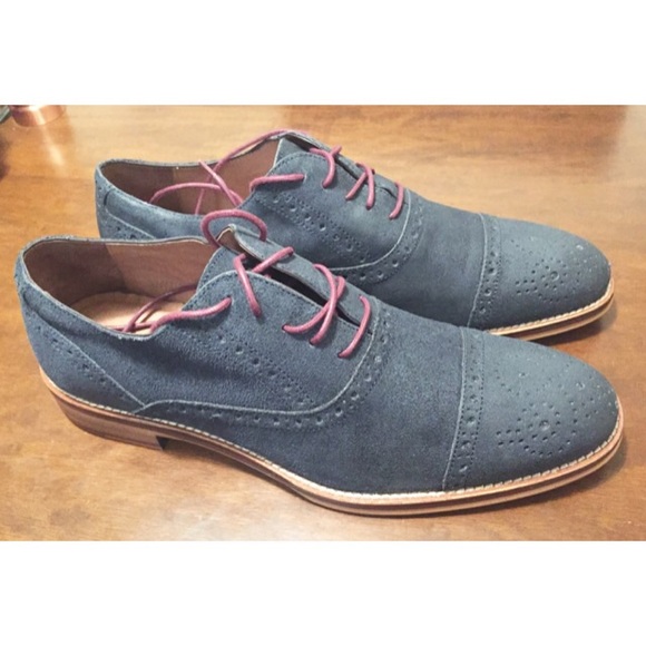 Johnston & Murphy Conard Navy suede - NEW WITH BOX