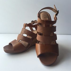 Nurture Brown Wedge Heels