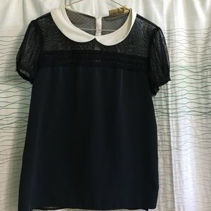 Vera wang sheer blouse