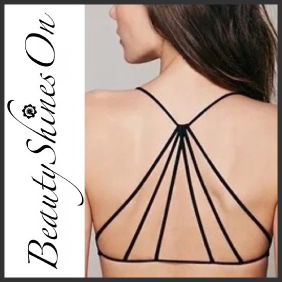 Boutique Tops - 🆕 Brigette Strappy Bralette in Black