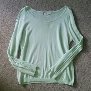 LOFT seafoam green sweater