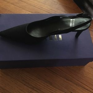 Stuart Weitzman- Singing Black Crepe