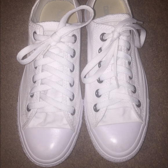 All white converse