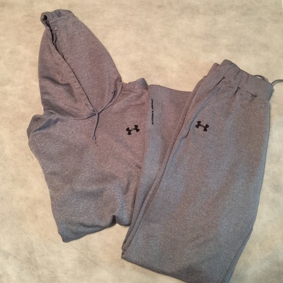 Heathered blue under armor track suit