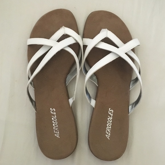 Aerosoles white sandals. Size 9.5