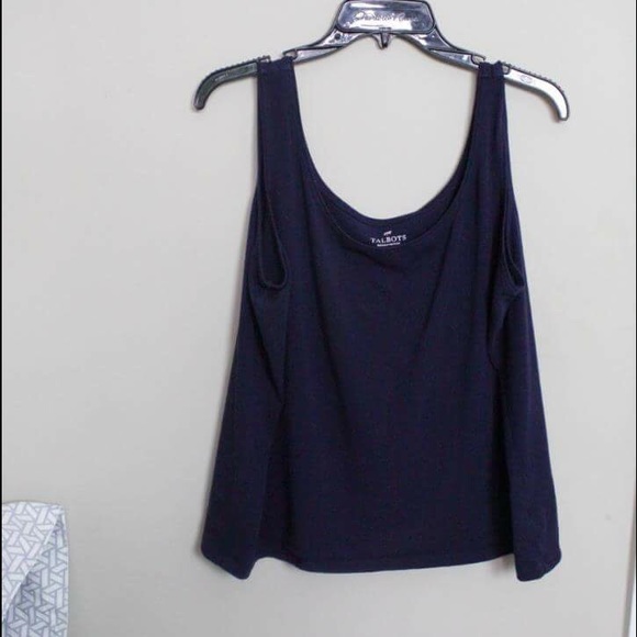 Talbots Dark Blue Crop Top