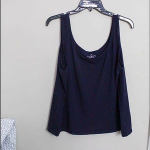 Talbots Dark Blue Crop Top