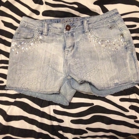Embellished Justice Jean Shorts