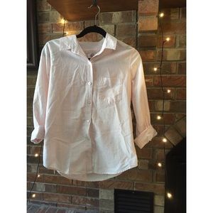 Pink vertical stripe top