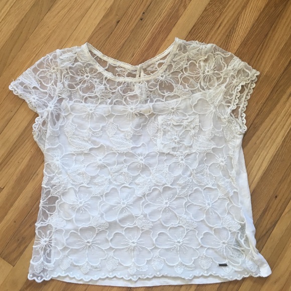 Hollister Sheer Floral Shirt