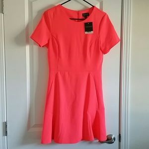 NWT Topshop Pink coral neon dress 6