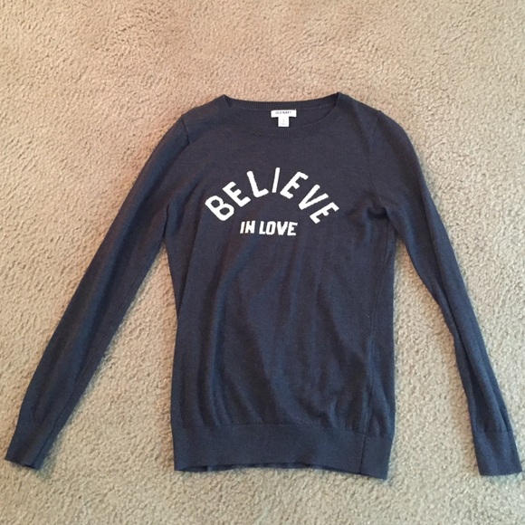 believe in love sweater