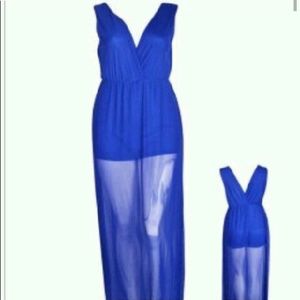 Brand new without  tags sheer romper dress