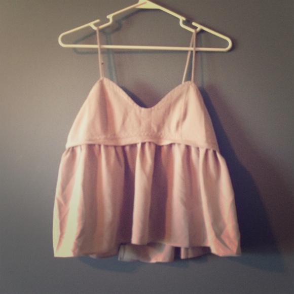 Kimchi Blue Pale Pink Light Weight Crop Tank