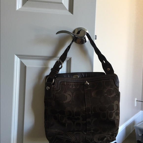 Brown coach purse