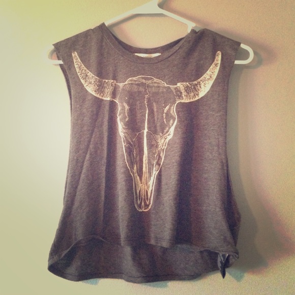 Truly Madly Deeply Elephant Skull Muscle Tee