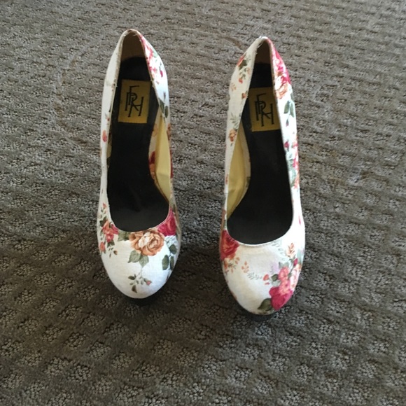 Floral high heels