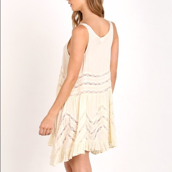 Free People cream polka dot slip dress 🌜NEW🌛 - Picture 2 of 3